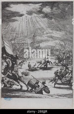 La conversion de Saint Paul (676 Lieure, Meaume 97) Jacques Callot (1592-1635). 'La conversion de Saint Paul' (Lieure 676, Meaume 97). Eau-forte. 1 ère du XVIIème siècle. Musée des Beaux-Arts de la Ville de Paris, petit Palais. Banque D'Images