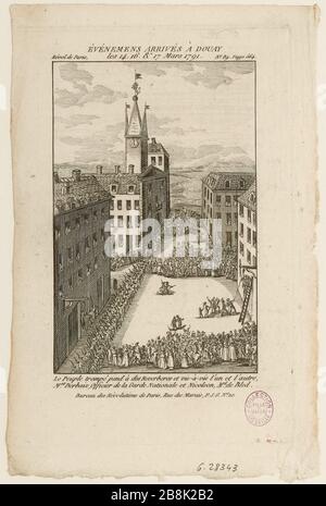 Les événements sont arrivés à Douay / le 14. 16 et 17 mars 1791. / Revol. De Paris. / No 89. Page 564. (IT) Banque D'Images