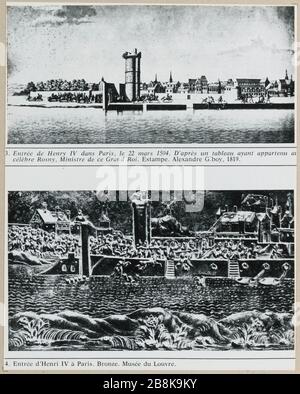 3. Entrée de Henry IV à Paris, 22 mars 1594 // 4. Entrée d'Henri IV à Paris [...] (TI) Banque D'Images