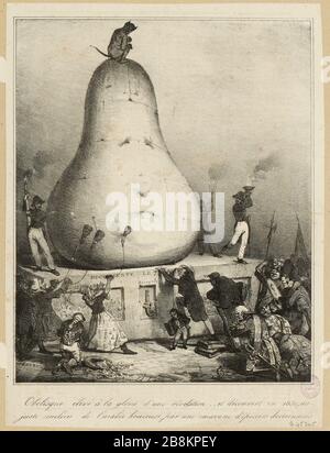 Obélisque élevé à la gloire d'un prince juif, et découvert en 1830 au milieu de l'arabie saoudite heureux par une caravane de épiciers doctrinaire. (IT) Banque D'Images