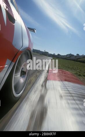 1996 Audi Touring l'équipe de course automobile essais à Vallelunga Rome Italie. Banque D'Images