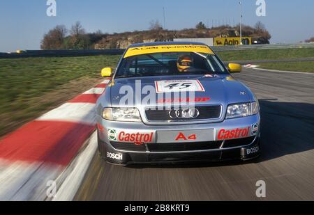 Frank Bieler à l'équipe de course automobile Audi Touring de 1996 à Vallelunga Rome Italie. Banque D'Images