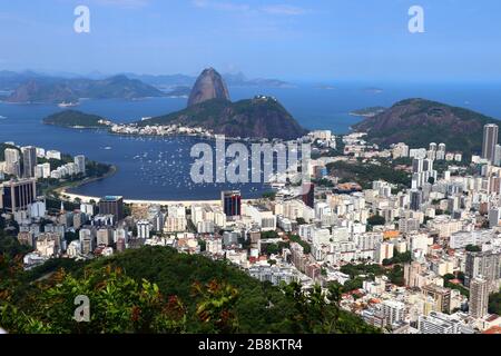 Montagne de Sugarloaf - Rio de Janeiro Brésil Banque D'Images