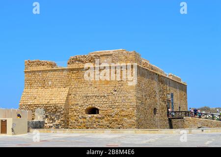 Historique Le château de Paphos dans Port de Paphos Chypre Banque D'Images