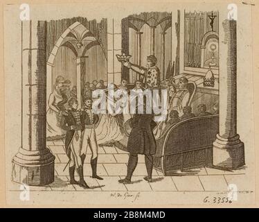 Napoléon couronnant Josephine, 2 décembre 1804 (TI) Banque D'Images