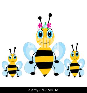 illustration vectorielle de l'abeille Illustration de Vecteur