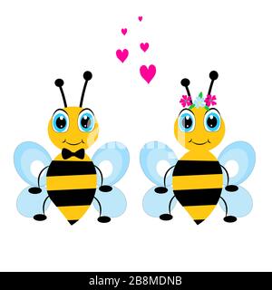 illustration vectorielle de l'abeille Illustration de Vecteur