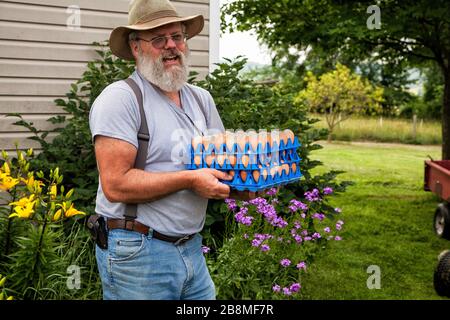 Agriculteur d'âge moyen Banque D'Images