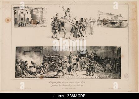 Croquis de la nature réalisés à Paris / aux jours 27, 28 et 29 juillet 1830. / PL.2. (IT) Banque D'Images