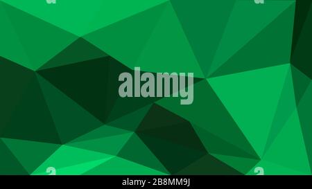 Arrière-plan abstrait avec triangles. Fond poly vert bas Banque D'Images