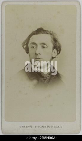 Portrait d'Abel Peyrouton (avocat, membre de la commune, condamné à 5 ans de prison) Portrait d'Abel Peyrouton, avocat, membre de la commune, condamné à 5 ans de déposition. Photo de Bacard fils (Paul Bacard, dit). Rage sur papier alluminé, 1871-1900. Paris, musée Carnavalet. Banque D'Images