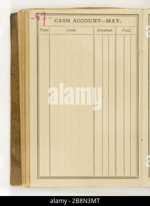 Peu plus de 88 pages 2 ordre du jour Jean-Baptiste Carpeaux (1827-1875). Petit agenda (88 plus 2 pages). Réliure en forme de rapporteur de maroquin brun. Pages vierges, une page par semaine, papier blanc. Notes critmanuches au crayon graphite. Pages numériques au stylo bic rose. 1871. Musée des Beaux-Arts de la Ville de Paris, petit Palais. Banque D'Images