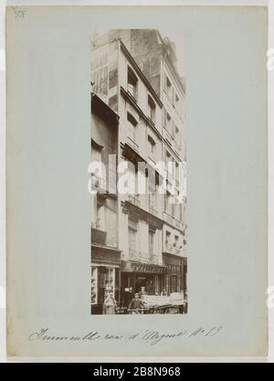 BÂTIMENT, 59 RUE Argout, 2ÈME ARRONDISSEMENT, PARIS Immeuble, 59 rue d'Argout. Paris (IIème arr.), 1905 (novembre). Union photographique française. Paris, musée Carnavalet. Banque D'Images