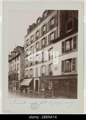 BÂTIMENT, 27 RUE DU FAUBOURG-SAINT-JACQUES, 5ÈME ARRONDISSEMENT, PARIS immeuble, 27 rue du Faubourg-Saint-Jacques, Paris (Vème arr.). 1905 (février). Union photographique française. Paris, musée Carnavalet. Banque D'Images