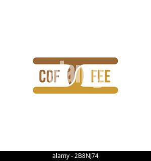 étiquettes de produit de café, logo de grain de café, sur fond blanc. Illustration de Vecteur