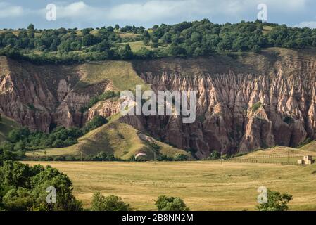 Rapa Rosie - zone protégée de la Ravine rouge près de la ville de Sebes dans le comté d'Alba dans la région de Transylvanie en Roumanie Banque D'Images