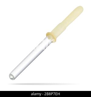 Eyedropper est un récipient de mesure ou de dosage qui est un tube ou un récipient avec un tube avec une petite ouverture pour limiter la fuite de liquide.Medicine Illustration de Vecteur