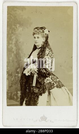 Sophie Troubetskoï, Duchesse de Morny, 1863 (découpée Stock Photo