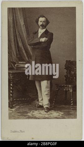 Portrait de Sir Robert Peel (1822-1895), (homme d'état anglais) Portrait de Sir Robert Peel (1822-1895), (homme d'état anglais). Carte de visite (recto). Photo d'Eugène Disderi (1819-1889). Rage sur papier alluminé, 1860-1890. Paris, musée Carnavalet. Banque D'Images