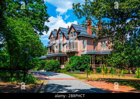 Maison du Gouverneur Executive Mansion à Raleigh une ville en Caroline du Nord NC et l'état actuel capitol capitale statehouse Banque D'Images