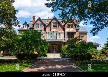 Maison du Gouverneur Executive Mansion à Raleigh une ville en Caroline du Nord NC et l'état actuel capitol capitale statehouse Banque D'Images