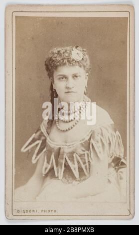 Portrait du Sergent. Portrait de Sergent. Carte de visite (recto). Photo de Disdéri. Rage sur papier alluminé, 1860-1890. Paris, musée Carnavalet. Banque D'Images