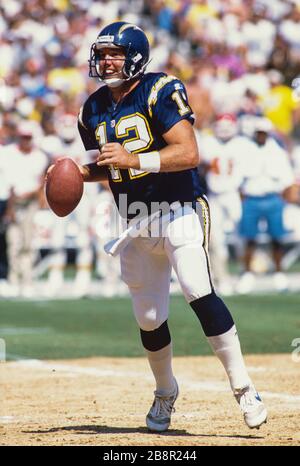 Stan Humphries des Chargers de San Diego Banque D'Images