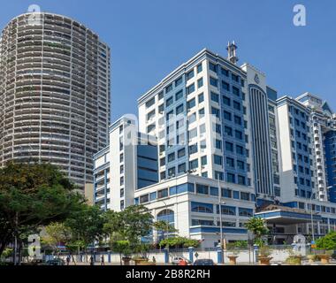 Menara City One 1 tour résidentielle et quartier général de la police du district de Dang Wangi sur Jalan Dang Wangi Jalan Masjid Inde district Kuala Lumpur Malaisie. Banque D'Images