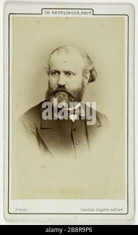 Portrait de Charles Gounod, (1818-1893), (compositeur) Portrait de Gounod Charles (1818-1893), compositeur. Carte de visite (recto). Photo de Charles Reutlinger. Rage sur papier alluminé. 1860-1890. Paris, musée Carnavalet. Banque D'Images