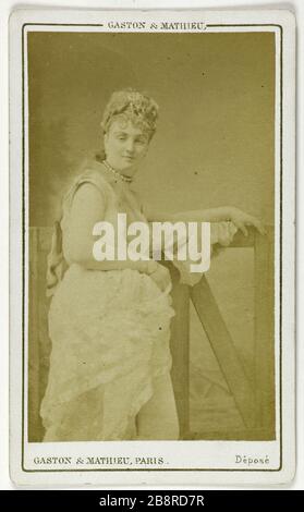 Portrait de Mery Laurent (actrice) Portrait de Laurent Méry, actrice. Carte de visite. Entre 1860 et 1890. Paris, musée Carnavalet. Banque D'Images