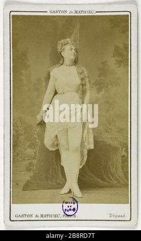 Portrait de Mery Laurent (actrice) Portrait de Laurent Méry, actrice. Carte de visite. Entre 1860 et 1890. Paris, musée Carnavalet. Banque D'Images