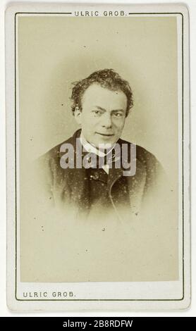 Portrait de Lassouche Louis (L. Touchstone de Lassouche), (1828-1915), (acteur) Portrait de Louis Lassouche. (L. Bouquin de Lassouche), (1828-1915), acteur. Carte de visite. Entre 1860 et 1890. Photographie d'Ulric Grob (actif à partir de 1861). Paris, musée Carnavalet. Banque D'Images