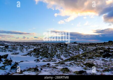 Le paysage autour de Snæfellsjökull Banque D'Images