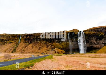 Seljalandsfoss Banque D'Images