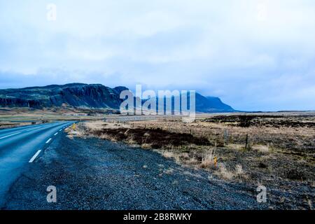 Le paysage autour de Borgarnes Banque D'Images