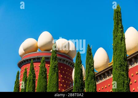 Figueres, Espagne - 3 août 2019 : hors-bord du musée Gala Salvador Dali Banque D'Images
