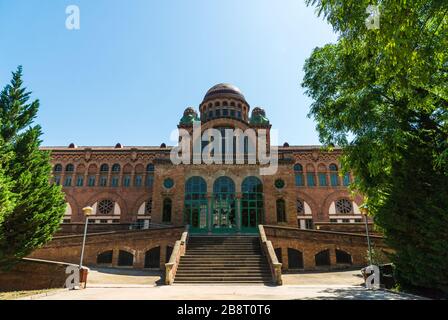 Complexe de bâtiments de l'hôpital Sant Pau, architecture moderniste, à Barcelone. Banque D'Images