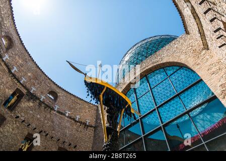 Figueres, Espagne - 3 août 2019 : intérieur du musée de la Fondation Gala Salvador Dali Banque D'Images