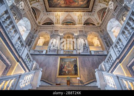 Vienne, Autriche - intérieur du Musée d'Histoire naturelle (Musée Naturahistorisches). Le plus grand et le plus ancien musée de Wien Banque D'Images