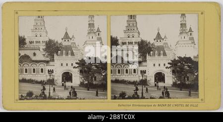 56. EXPOON 1900. ASIE RUSSIE. Exposition universelle de 1900. Le Palais de l'Asie, de la Russie et de la Sibérie, Trocadéro, 16ème arrondissement, Paris. Exposition universelle de 1900. Le palais de l'Asie, de la Russie et de la Sibérie, Trocadéro, Paris (XVIème arr.). Société industrielle de Photographie ou S.I.P. Rage sur papier au gélatino bromore d'argent contenu sur carton jaunisse. Paris, musée Carnavalet. Banque D'Images