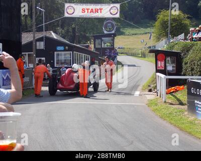 Napier Bentley, spectacle de voitures classique, Shelsley Walsh Banque D'Images