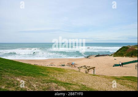 Plage de Ma Dame, Biarritz, Pyrénées Atlantiques, Aquitaine, France Banque D'Images