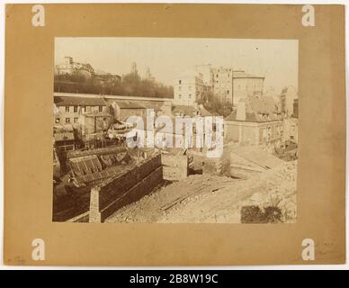 Vue sur le Trocadéro, 16ème arrondissement, Paris Barry, Jean. 'Vue en direction du Trocadéro, 16ème arrondissement, Paris'. Rage sur papier alluminé en 1899-03-1899-03. Paris, musée Carnavalet. Banque D'Images