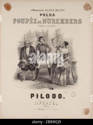 Polka / on / Dolls Nuremberg Banque D'Images