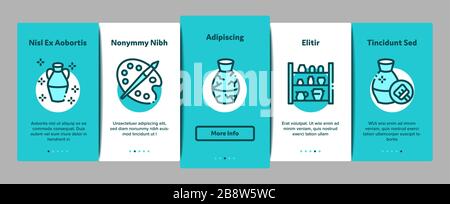 Les icônes des éléments d'intégration poterie et céramique permettent de définir le vecteur Illustration de Vecteur