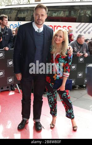 14 mars 2017 - Londres, Angleterre, Royaume-Uni - Tric Awards 2017, Grosvenor House Hotel photo Shows: Jamie Theakston et Emma Bunton Banque D'Images