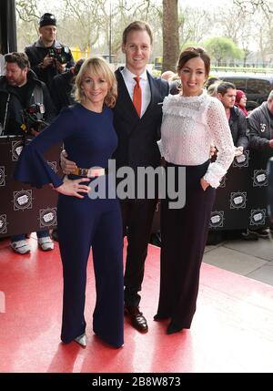 14 mars 2017 - Londres, Angleterre, Royaume-Uni - Tric Awards 2017, Grosvenor House Hotel photo Shows: DaN Walker, Louise Minchin et Sally Nugent Banque D'Images