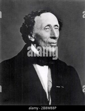 HANS CHRISTIAN ANDERSEN (1805-1875) romancier et poète danois vers 1870 Banque D'Images