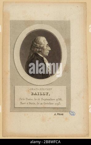 Jean Sylvain / Bailly / né à Paris le 15 septembre 1736 / mort à Paris le 12 octobre 1793 Banque D'Images