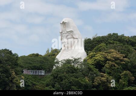 Ofuna/Japon, 20 mai 2019 : statue d'Ofuna Kannon dans le temple de Kannon-ji. Situé dans le district de Kamakura, au Japon. Banque D'Images